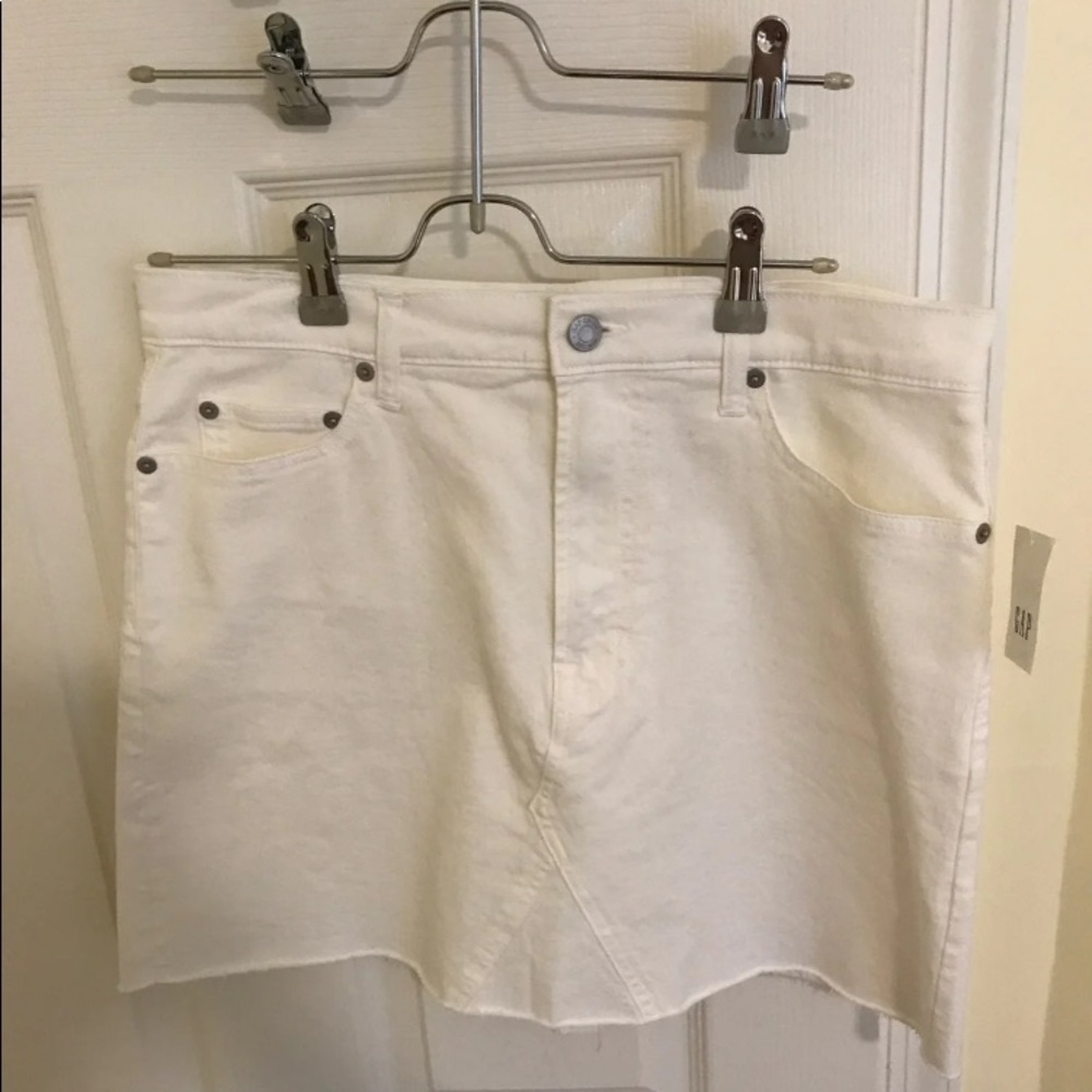 GAP White Jean Skirt - Picture 1 of 4